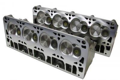 LPE CNC Ported LS3 L92 Cylinder Heads - Pair - LS3 Hollow Intake Valves + Stock